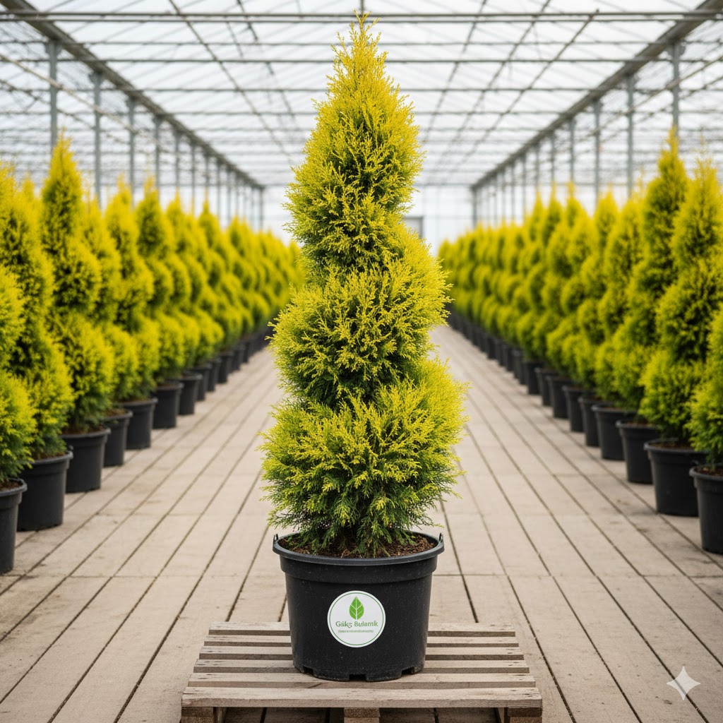 Spiral Limon Çamı Cupressus macrocarpa Goldcrest Spiral